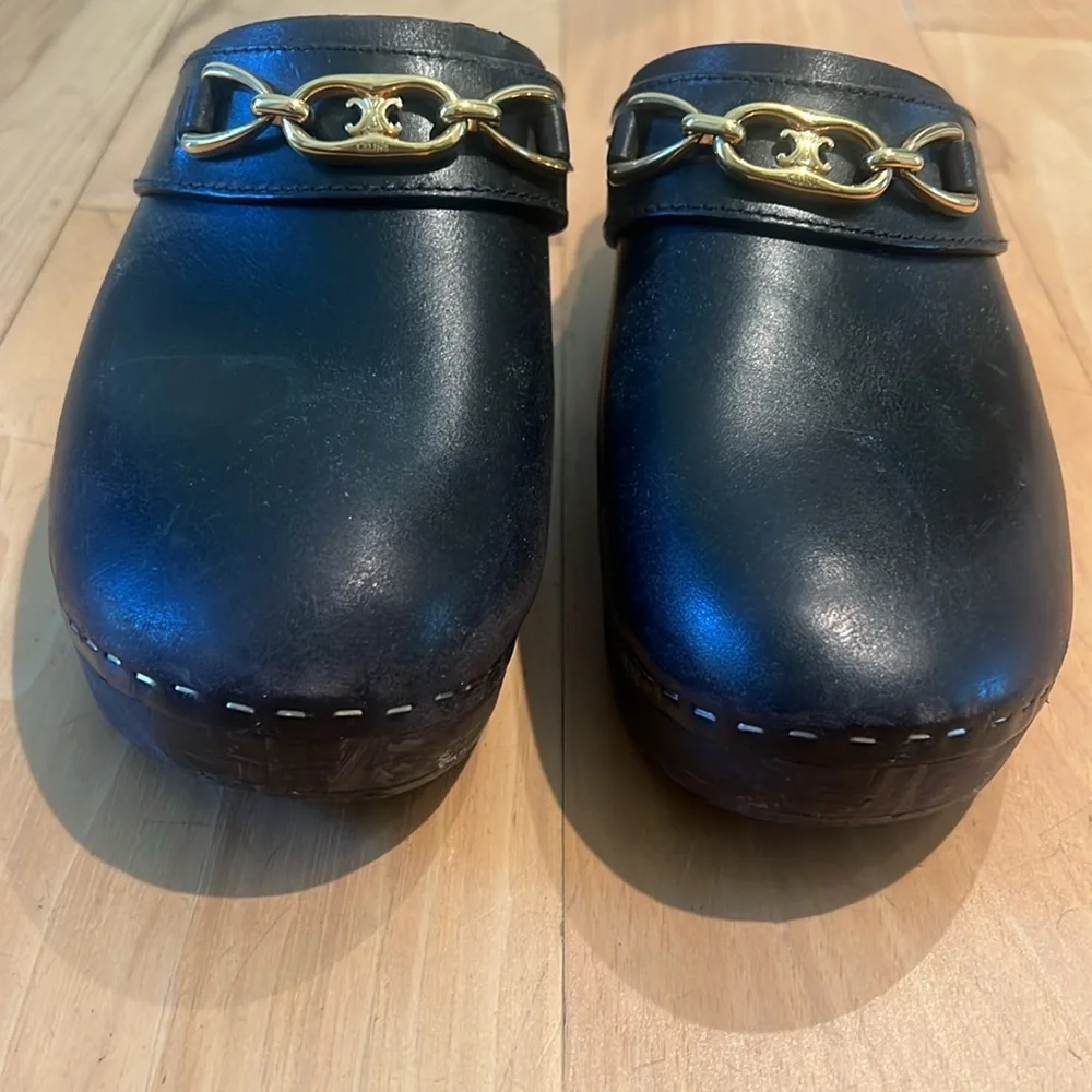 COPY - CELINE black clogs size 39 - Picture 5 of 7